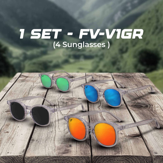 1 SET - FV-V1GR (4 Sunglasses )