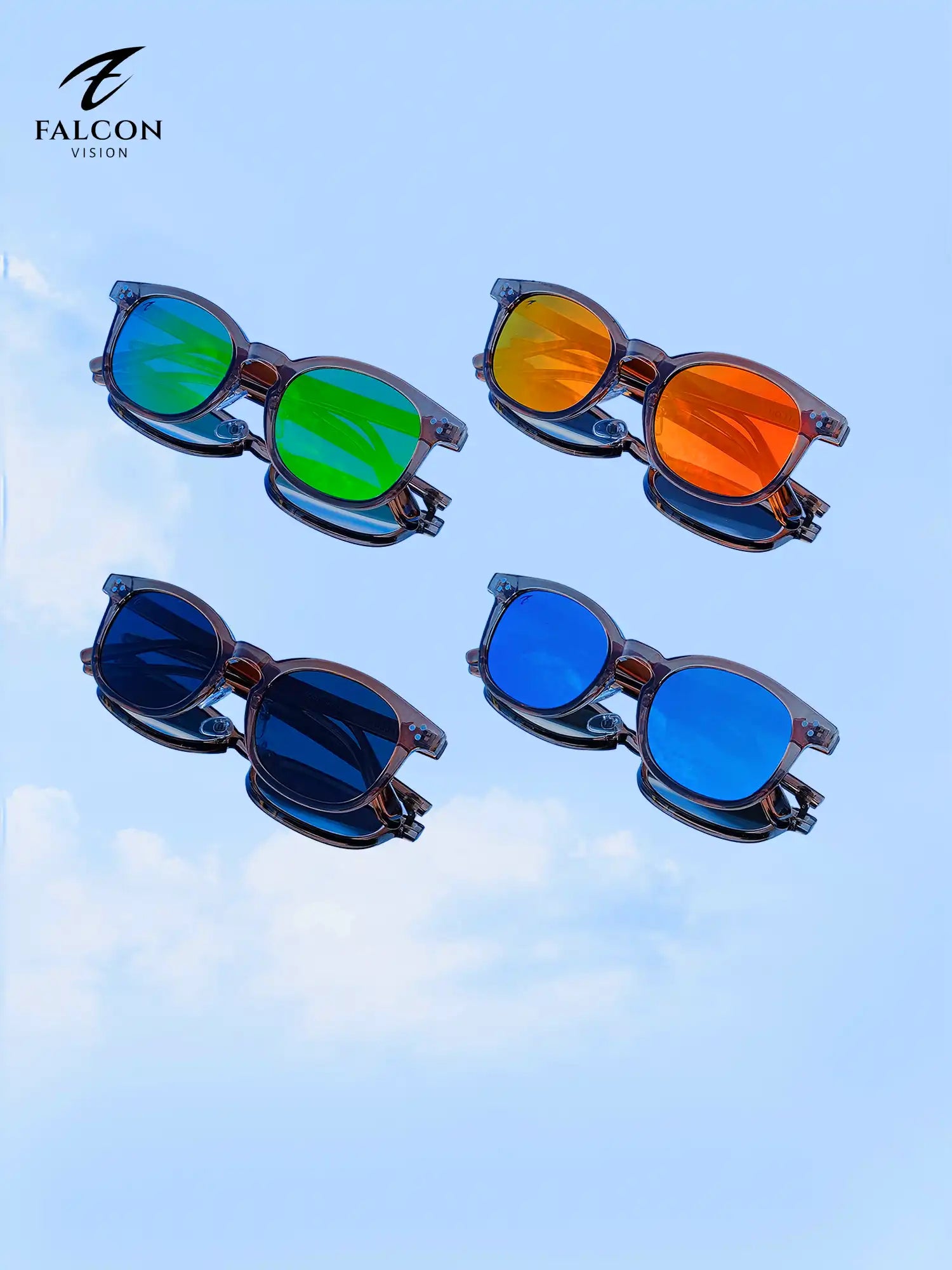 1 SET - FV-V1BR (4 Sunglasses )