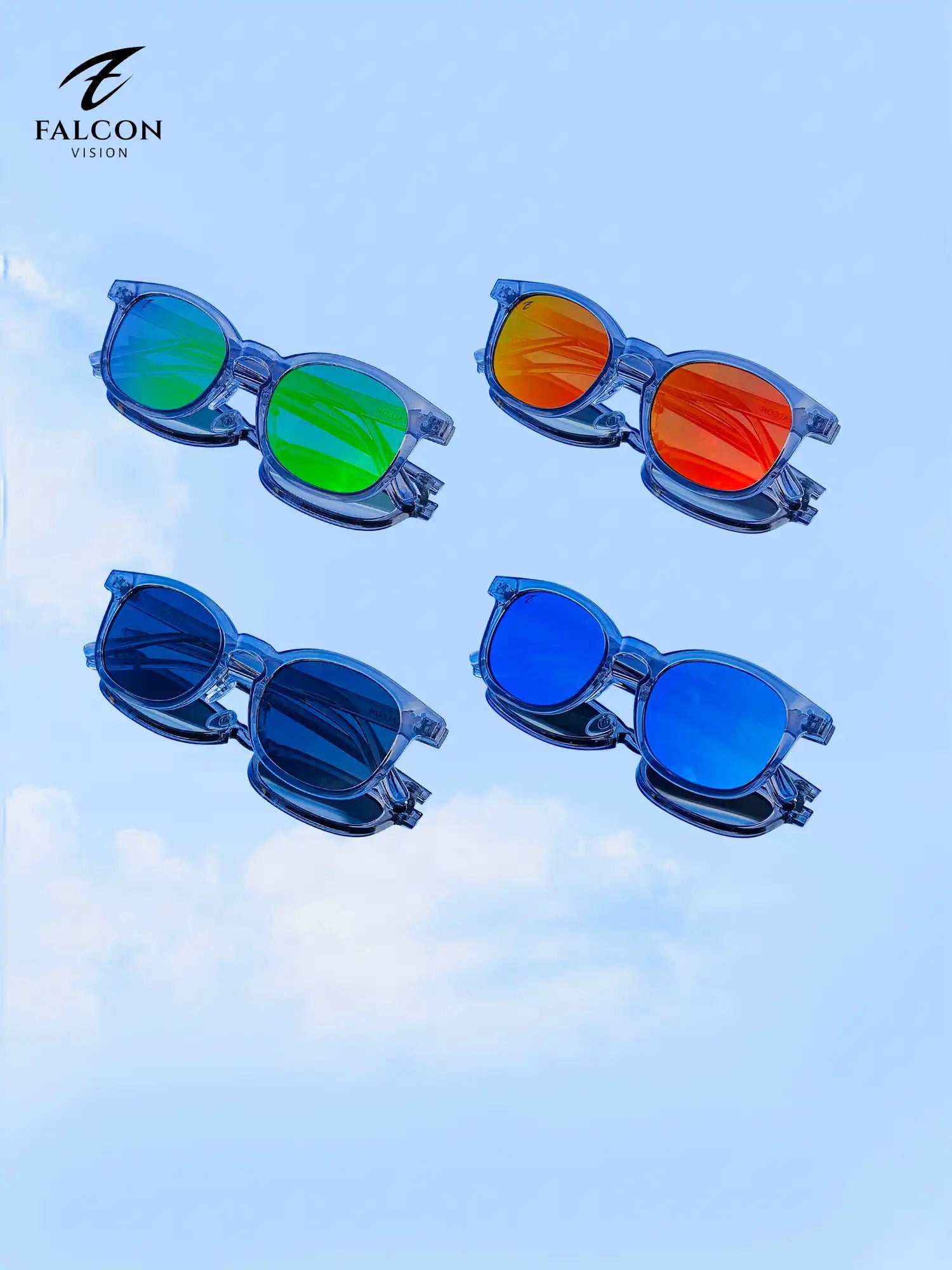 1 SET - FV-V1GR (4 Sunglasses )